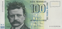 100 марок 1986 года. Финляндия. р119(24)