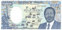 1000 франков 1987 года. Камерун. р26а