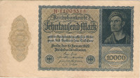 10 000 марок 19.01.1922 года. Германия. р72(1)