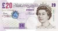 Банкнота 20 фунтов 2004 года. Великобритания. р390b