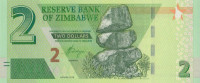 Банкнота 2 доллара 2019 года. Зимбабве. р new