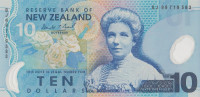 Банкнота 10 долларов 1999 года. Новая Зеландия. р186а