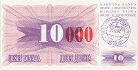10000 динар 1993 года. Босния и Герцеговина. р53d