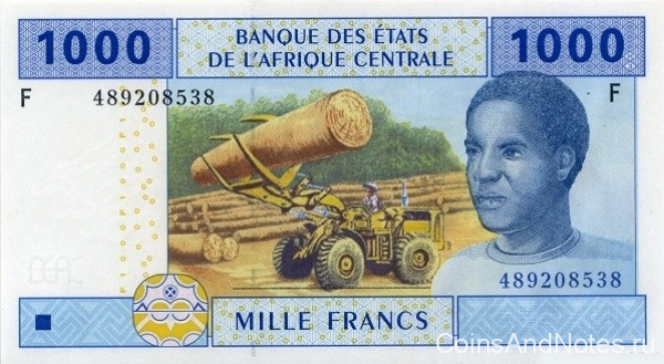 1000 франков 2002 года. Экваториальная Гвинея. р507F(2)