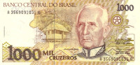 1000 крузейро 1990 года. Бразилия. р231а