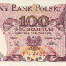 100 злотых 01.12.1988 года. Польша. р143е