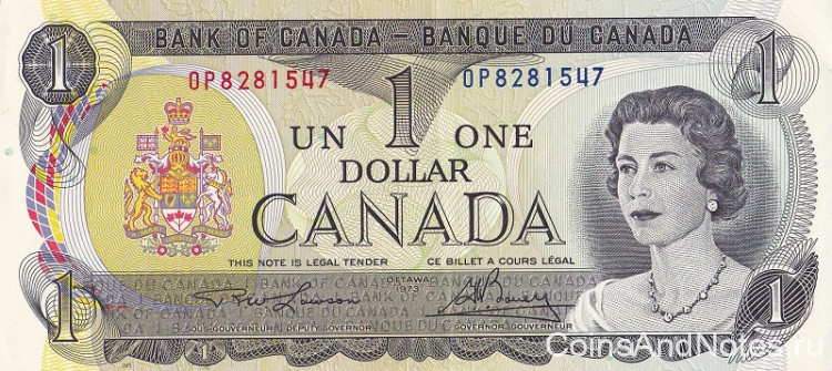 1 доллар 1973 года. Канада. р85а(1)