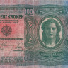 100 крон 02.01.1912 (1919) года. Австрия. р56(1)