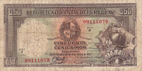 50 чентезимо 1935 года. Уругвай. р27b(2)