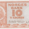 10 крон 1971 года. Норвегия. р31f