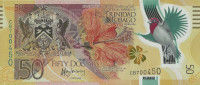50 долларов 2014 года. Тринидад и Тобаго. р54