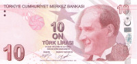 10 лир 2009 года. Турция. р223