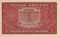 1 марка 1919 года. Польша. р23(1)