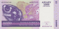 1000 ариари 2004 года. Мадагаскар. р89с