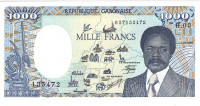 1000 франков 1986 года. Габон. р10а