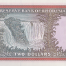 2 доллара 1975 года. Родезия. р31k