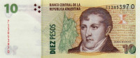 Банкнота 10 песо 2003 года. Аргентина. р354(6)
