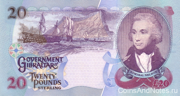 20 фунтов 01.12.2006 года. Гибралтар. р33