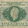 20 франков 1944 года. Французская Экваториальная Африка. р17b
