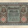 100 марок Германии 01.11.1920 года № 69b
