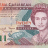 20 долларов 2003 года. Карибские острова. р44v