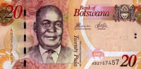 Банкнота 20 пула 2010 года. Ботсвана. р31b