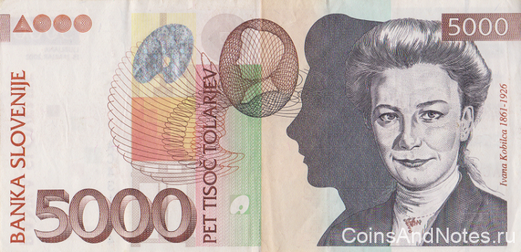 5000 толаров 2002 года. Словения. р33а