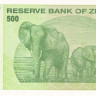 500 долларов 2009 года. Зимбабве. р98
