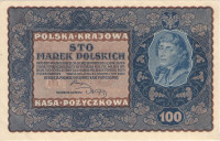 100 марок 1919 года. Польша. р27(1)