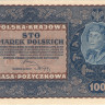 100 марок 1919 года. Польша. р27(1)