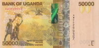 50000 шиллингов 2021 года. Уганда. р54