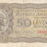 50 песо 1947 года. Аргентина. р259b