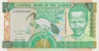 Банкнота 10 даласи 1996 года. Гамбия. р17
