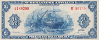 Банкнота 2,5 гульдена 1964 года. Антильские острова. рA1b