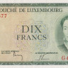 10 франков 1954 года. Люксембург. р48а(3)