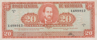 20 кордоба 1968 года. Никарагуа. р118