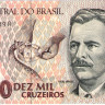 10 000 крузейро 1991-1993 годов. Бразилия. р233с
