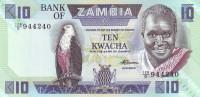 10 квача 1980-1988 годов. Замбия. р26е