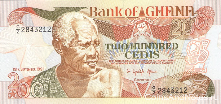 200 седи 1991 года. Гана. р27b
