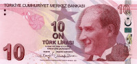 10 лир 2009 года. Турция. р223f