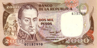 Банкнота 2000 песо 01.11.1994 года. Колумбия. р439b