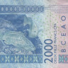 2000 франков 2014 года. Того. р816Т