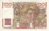 100 франков 17.07.1947 года. Франция. р128b