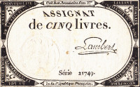 5 ливров 31.10.1793 года. Франция. рА76(9)