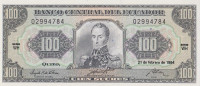 Банкнота 100 сукре 1994 года. Эквадор. р123Ас