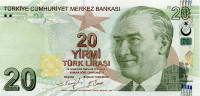 20 лир 2009 года. Турция. р224f
