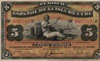 5 песо 15.05.1896 года. Куба. р48b