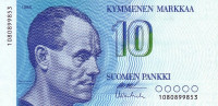 10 марок 1986 года. Финляндия. р113а(36)