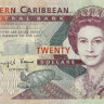 20 долларов 2012 года. Карибские острова. р53а