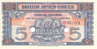 Банкнота 5 шиллингов 1948 года. Великобритания. рМ20d